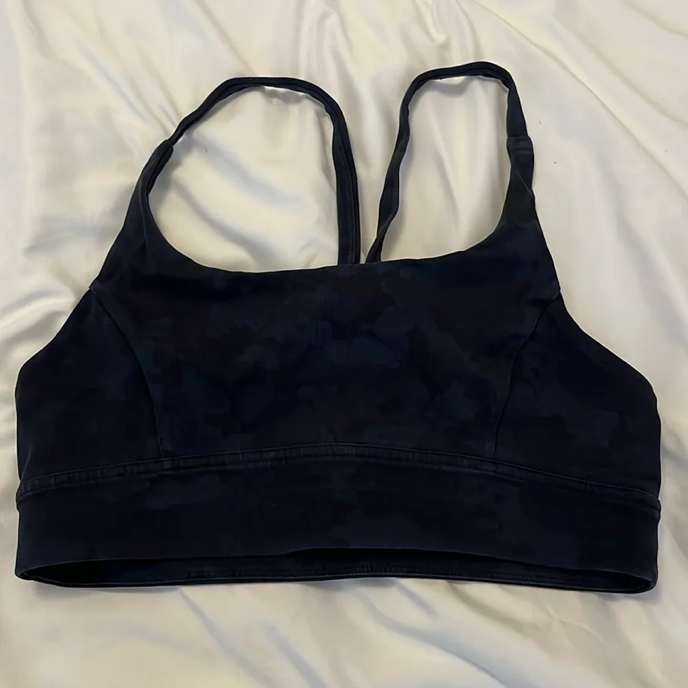 Lululemon sports bra in black/ navy camo - Picture 1 of 3